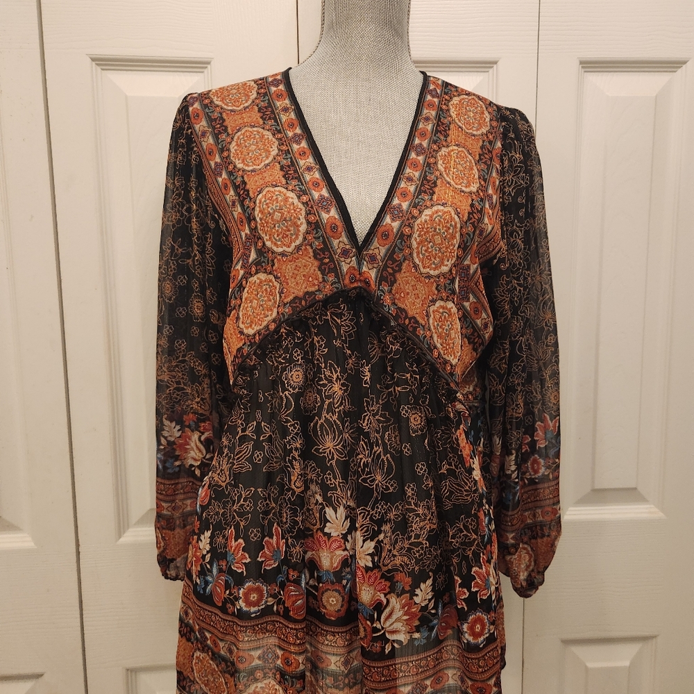 Rose & Olive Multicolor Bohemian Tunic